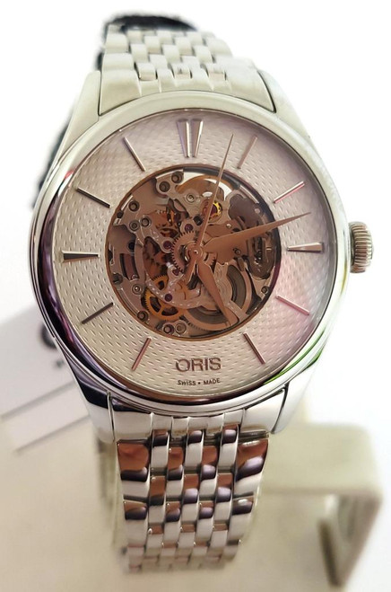 Ladies S/Steel ORIS Skeleton Automatic Watch Ref 01 560 7724 4051-07 8 17 79
