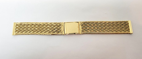 SOLID 18k Yellow GOLD Watch Foxtail Bracelet 18 mm Logs EXLNT 44.6 grams