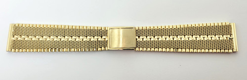 SOLID 14k Yellow GOLD Watch Bracelet to fit 17 mm Logs* EXLNT 35.1 grams
