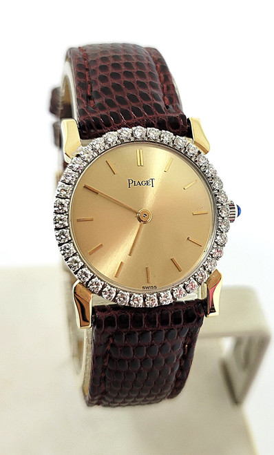 Solid 18k Two Tone PIAGET Ladies Dress Watch with Diamonds Ref 926 B68* EXLNT