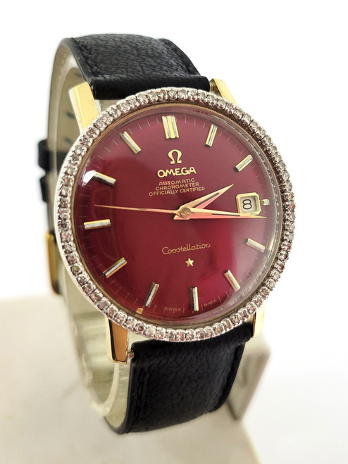 Vintage 18k OMEGA CONSTELLATION Automatic Watch Cal 561 with Diamonds* EXLNT