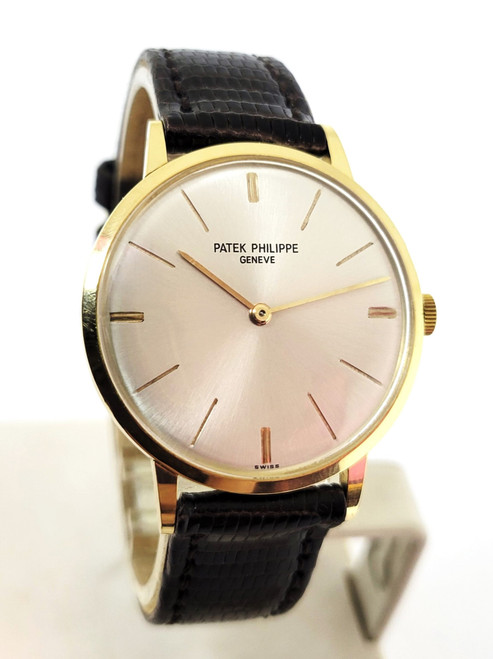 Vintage 18k PATEK PHILIPPE Men's Calatrava Winding Watch Ref 3468* EXLNT SERVICED