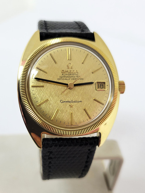 Vintage 18k OMEGA CONSTELLATION CHRONOMETER Automatic Watch 168027 Cal 561 EXLNT