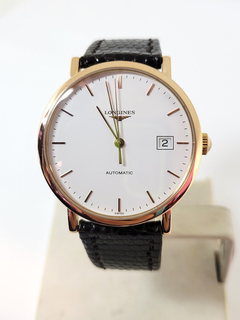 Men's 18k Rose LONGINES Elegant Collection AUTOMATIC Watch L4.787.8.12.4* EXLNT