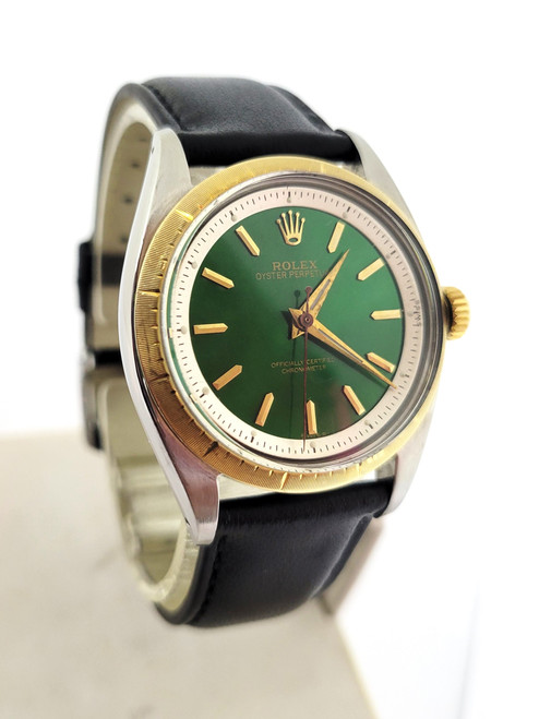 Vintage Steel/18K Men's ROLEX OYSTER PERPETUAL Automatic Watch c.1959 Ref 6582