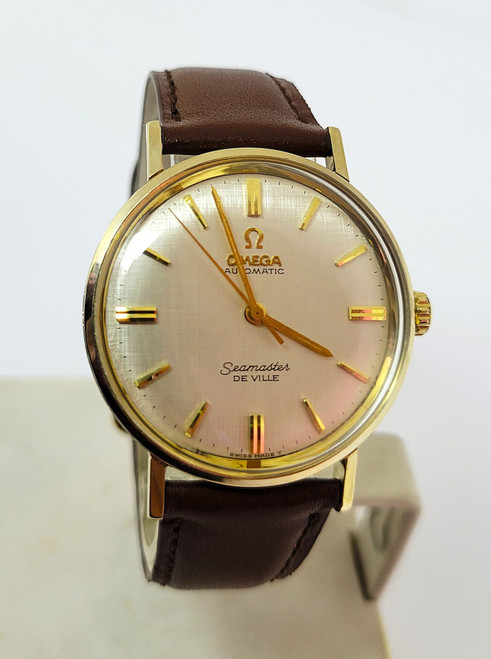 Vintage Mens 14k-S/Steel OMEGA SEAMASTER Automatic Watch Cal 550 LL6066 EXLNT