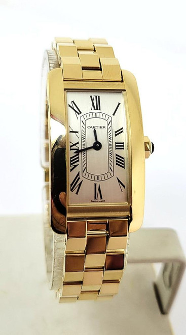 Solid 18k CARTIER Tank Américain Ladies watch Watch Ref WGTA0406* 35.4 MM* MINT