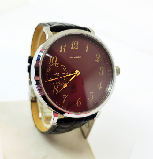 Vintage Men's S/Steel HOWARD High Grade Winding Watch c.1920s Re-Cased* SERVICED