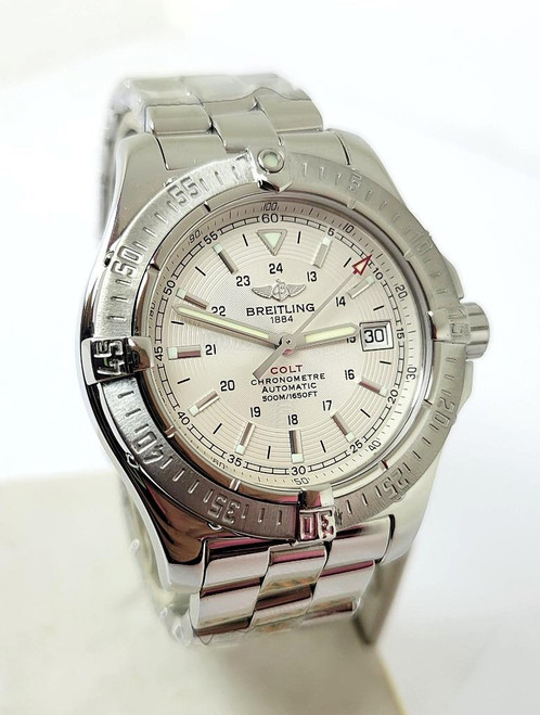 Mens BREITLING COLT Automatic CHRONOMETRE 500m/1650ft  Watch Ref. A17380* EXLNT