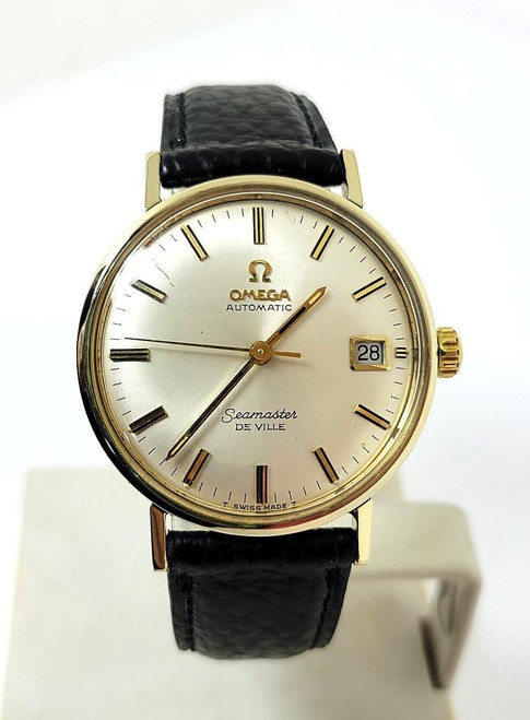 Vintage Mens 14k-S/Steel OMEGA SEAMASTER DEVILLE Automatic Watch Cal 563 KM6068