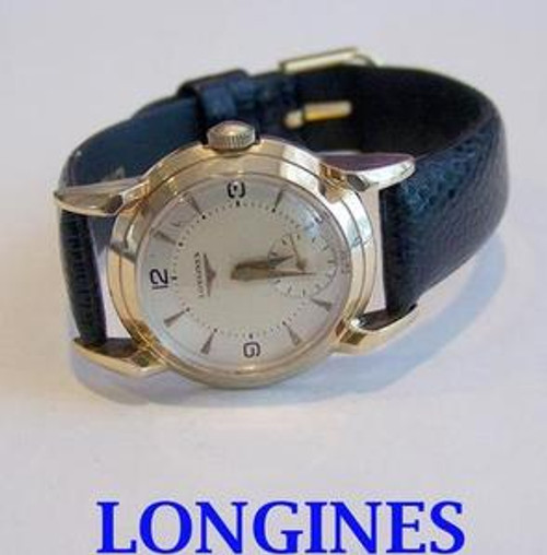 Solid 14k LONGINES Winding Watch c.1950s Cal.23Z* BEAUTIFUL LOGS* EXLNT* SERVICED