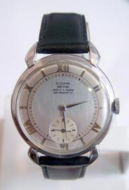 Vintage S Steel Dogma Prima 15j Winding Watch C 1940 S Mint Cond