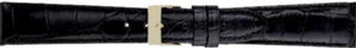 Genuine ALLIGATOR watch band BLACK 18mm to fit PATEK PHILIPPE