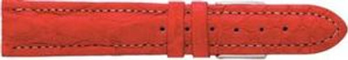Genuine CROCODIAL watch band RED color 18, 20, 22 mm