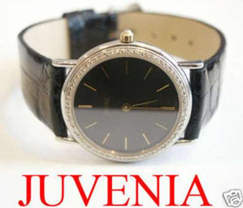 JUVENIA Unisex Watch in S/Steel w/Diamond Bezel*  EXLNT Condition
