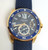 18k Rose CARTIER CALIBRE Blue Dial Automatic Mens Watch Ref 3730* 42MM EXLNT