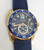 18k Rose CARTIER CALIBRE Blue Dial Automatic Mens Watch Ref 3730* 42MM EXLNT