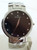 Steel MOVADO Faceto 84.45.1892 Diamond Wrist Watch 38 mm Black Dial Quartz EXLNT