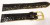 New Black color ALLIGATOR print watch Band Shiny 19 x 16 mm