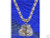 Solid 14 k White Gold Boxing Gloves Pendant with 1ct Diamonds SI1/G set in Pave'