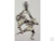 NEW Sterling Silver Muay Thai Boxing THAI JUMP KICK pendant - charm