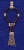 Oxidized Silver Muay Thai Boxing pendant MONKON