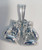 14k White Gold Solid 3 D Boxing Gloves Pendant - Charm