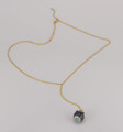 MONSARAJE High End Shooting Stars Necklace Lapis Lazuli, 18k Yellow Gold