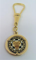 New SOLID 18K GOLD JAGUAR CAR KEY CHAIN With Multi Color Enamel* RARE