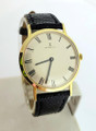 Vintage Solid 18k GUBELIN Mens Winding Watch 1960s Cal G7017 EXLNT RARE High End