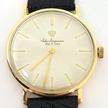 Vintage 18k JULES JURGENSEN Winding Watch 57827 c.1960s EXLNT