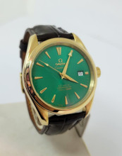 Mens 18k OMEGA SEAMASTER CO-AXIL AQUA TERRA Automatic Watch Ref
