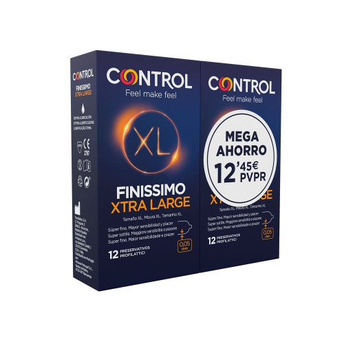 Control finissimo xl preservativos pack ahorro 2x12 unidades Control finissimo xl preservativos pack ahorro 2x12 unidades