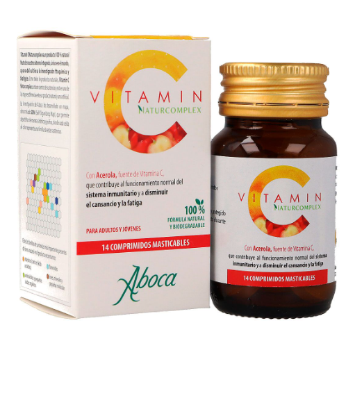 ABOCA VITAMIN C CON ACEROLA NATURCOMPLEX 14 COMPR MASTICABLE