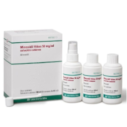 MINOXIDIL VIÑAS 50 MG/ML SOLUCION CUTANEA 3 FRASCOSX60 ML