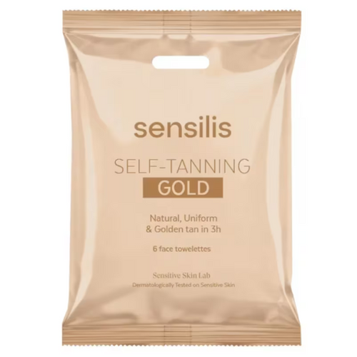 SENSILIS TOALLITA AUTOBRONCEADORA GOLD 6 UNIDADES