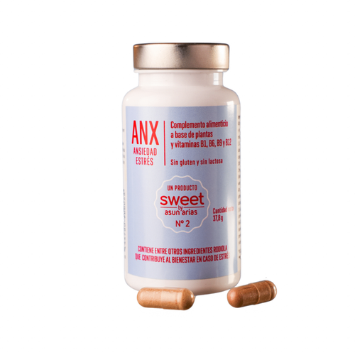 SWEET ANX  Nº2 ANSIEDAD ESTRES CON RHODIOLA   Y L-TEANINA 60 CAPSULAS