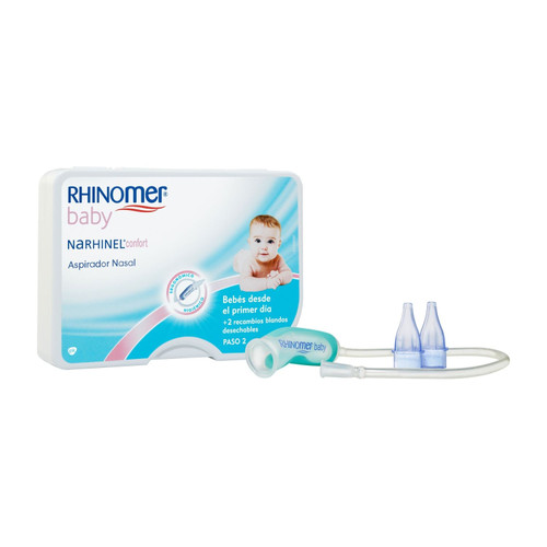 Rhinomer narhinel confort aspirador nasal 1 unidad + 2 recambios Rhinomer narhinel confort aspirador nasal 1 unidad + 2 recambios