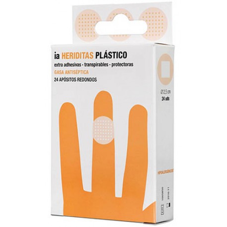 Interapothek apósito adhesivo clásicos redondos 24 U