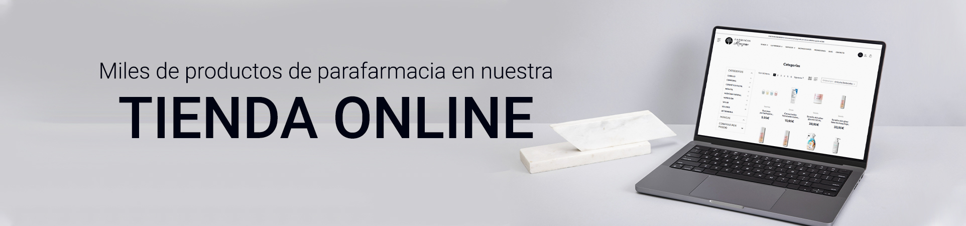 Visita nuestra tienda online en Farmacia Manzano, en Madrid