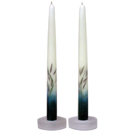 Montana Grass with Blue Base Taper Candles