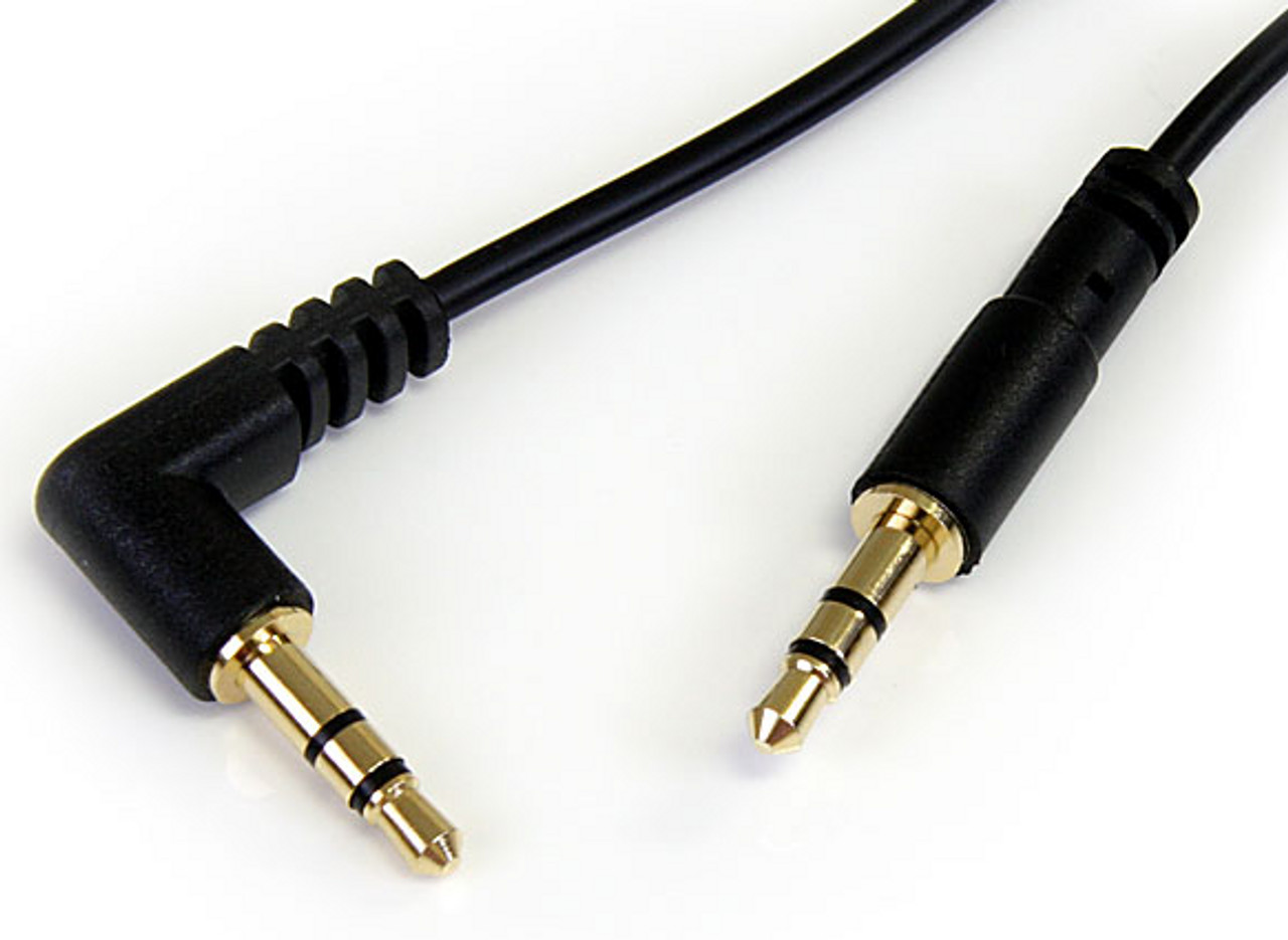 Round Panel Mount Stereo Audio Extension Cable - 1/8 / 3.5mm