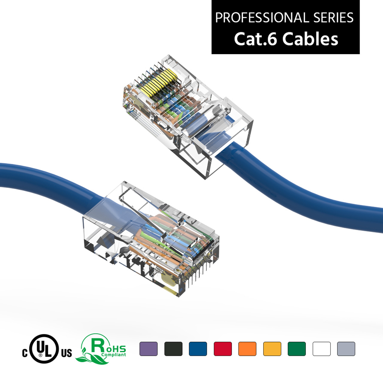 Cat Ethernet Cable ft White Flat Internet Network Cable- Short Cat - 3
