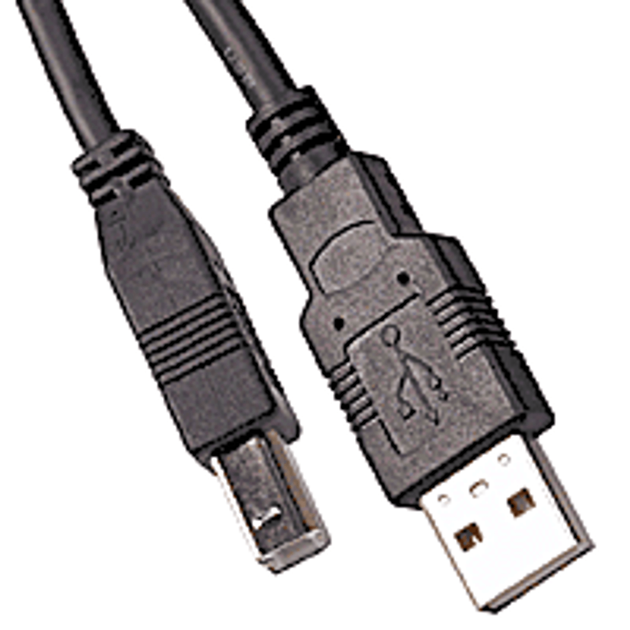 Micro USB 2.0 Cable, Black, Type A Male / Micro-B Male, 6 inch 