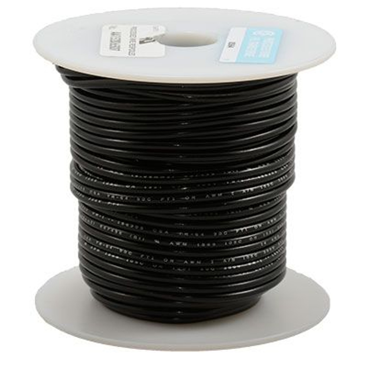 Black 25 Foot 14 AWG stranded hook-up wire