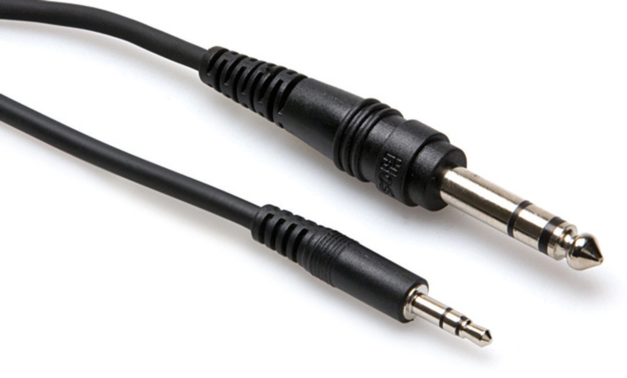 HOSA CMS-105 5 Foot Stereo Interconnect, 3.5 mm TRS to 1/4 in TRS