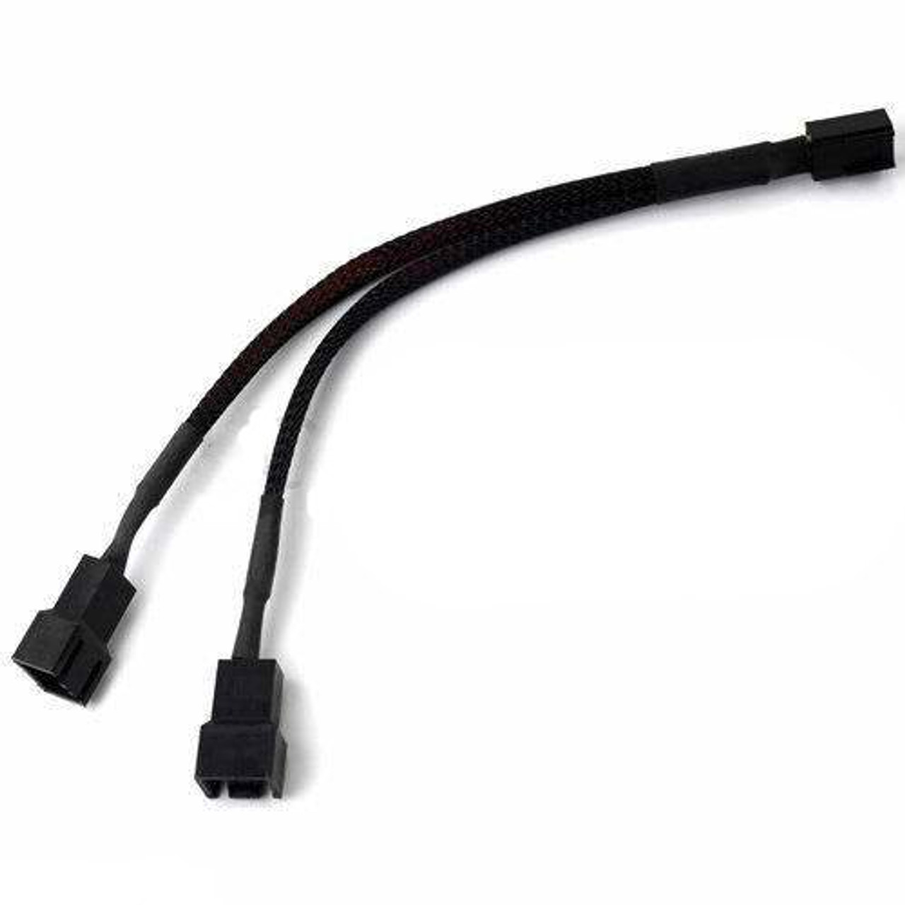 OKGear FC333-6BKS 6" Pin Y splitter cable, Sleeved