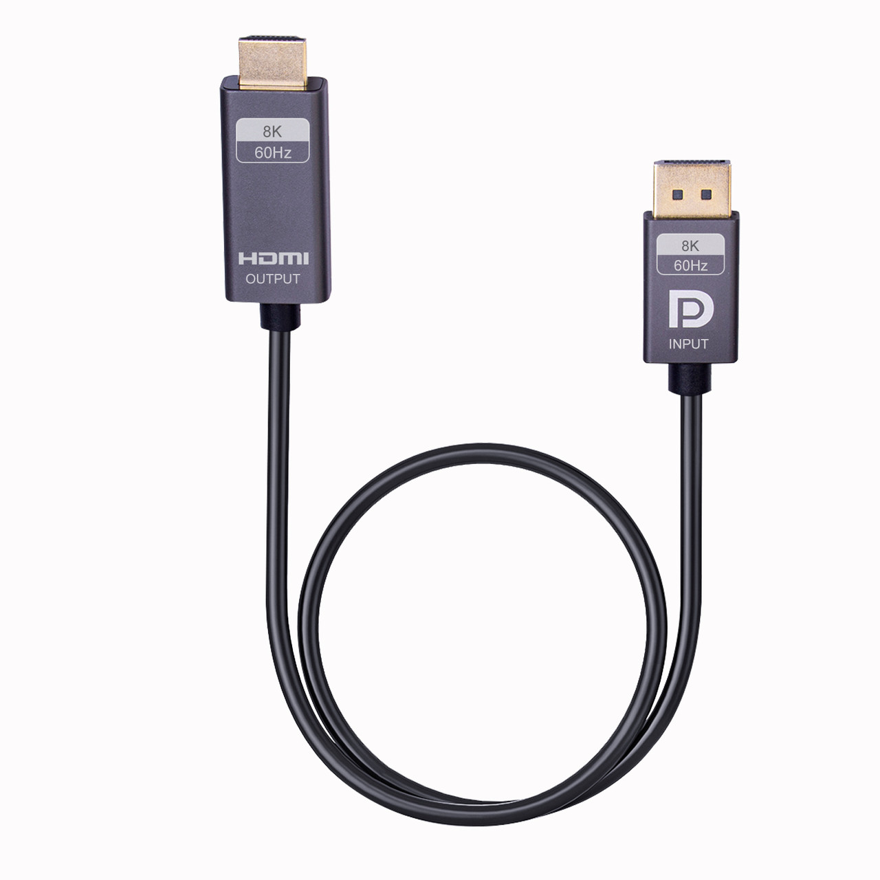 10 Foot DisplayPort 1.4 Male to HDMI 2.1 Male Cable, UHD 8K/60Hz, 4K/120Hz
