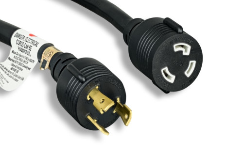 L5-30P to L5-30R 10 Awg Power Extension Cables