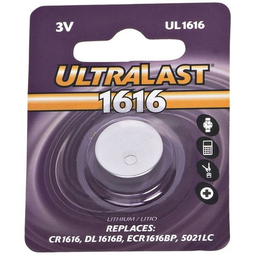 UL1616 CR1616 Lithium Coin Cell Battery (Local Pickup Only)